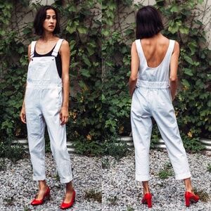 Horses Atelier - Loose Overalls - Ecru - Size 2 (US 6-8) - Preowned